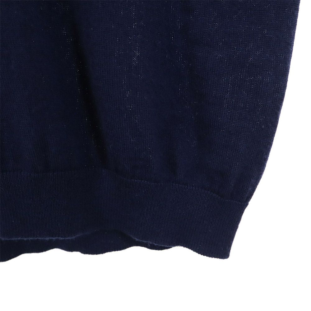 PRADA プラダ ウール 長袖 セーター 38 ネイビー系 ニット 薄手 レディース