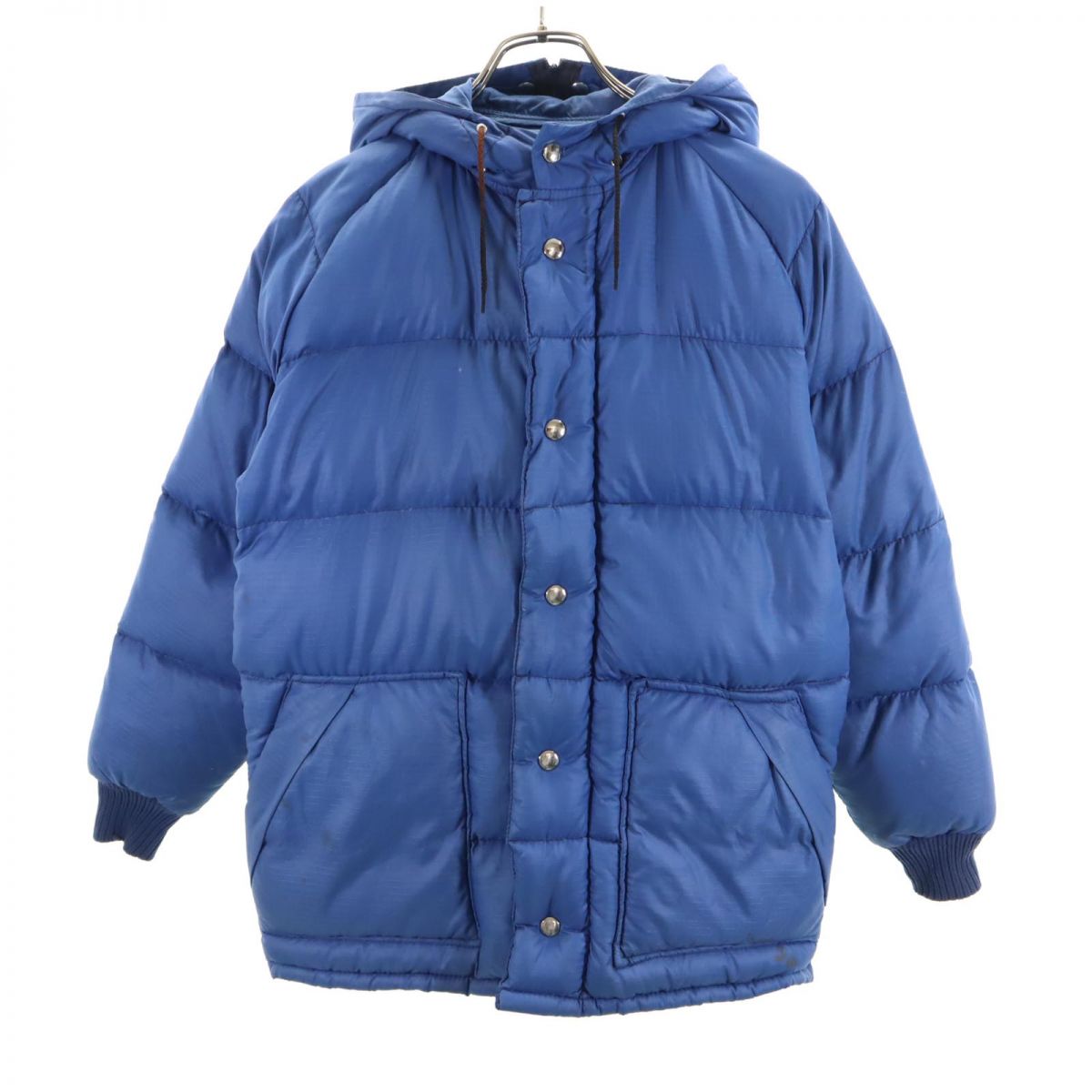 VINTAGE ヴィンテージ 70s 80s ロケットタロン ダウンジャケット ブルー リップストップ地 メンズ