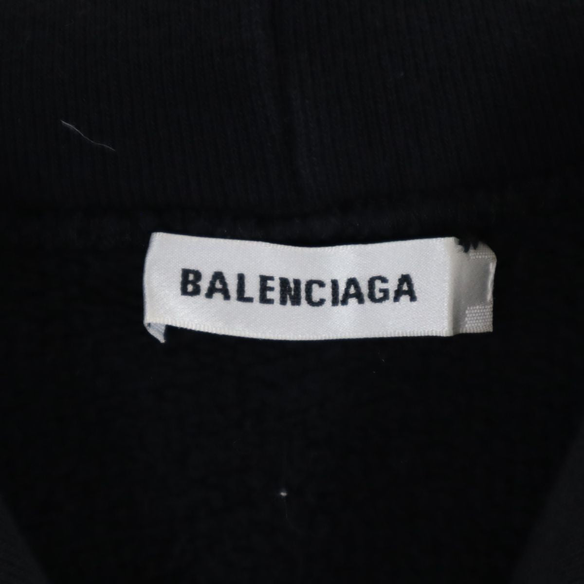 BALENCIAGA バレンシアガ 長袖 スウェットパーカー XS ブラック フード 裏起毛 レディース