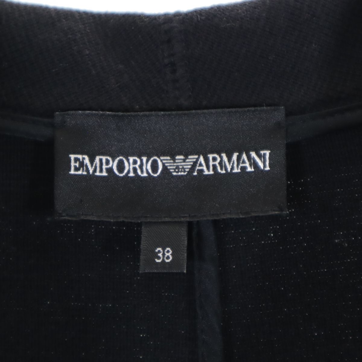 Emporio Armani エンポリオアルマーニ ジャケット 38 ブラック レディース