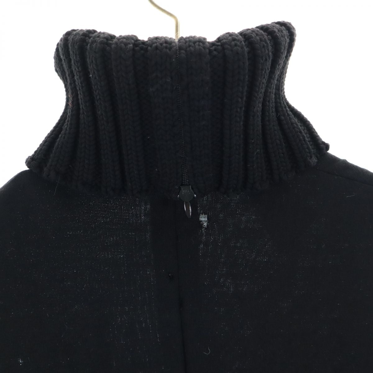 CHANEL シャネル ノースリーブ タートルネック ニットベスト 38 ブラック レディース