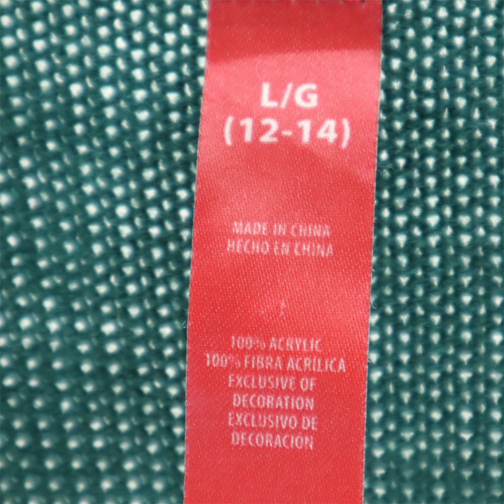 長袖 セーター L/G レッド ニット 雪だるま レディース