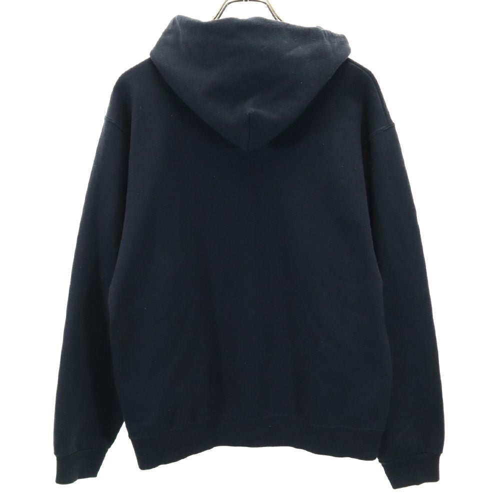 ジャージーズ プリント 長袖 スウェットパーカー M ブラック JERZEES プルオーバー 裏起毛 メンズ