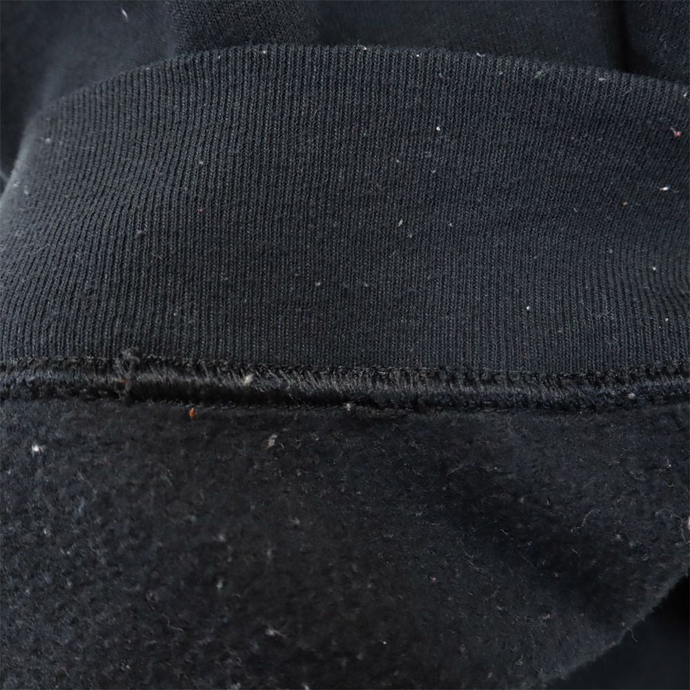 ジャージーズ プリント 長袖 スウェットパーカー M ブラック JERZEES プルオーバー 裏起毛 メンズ