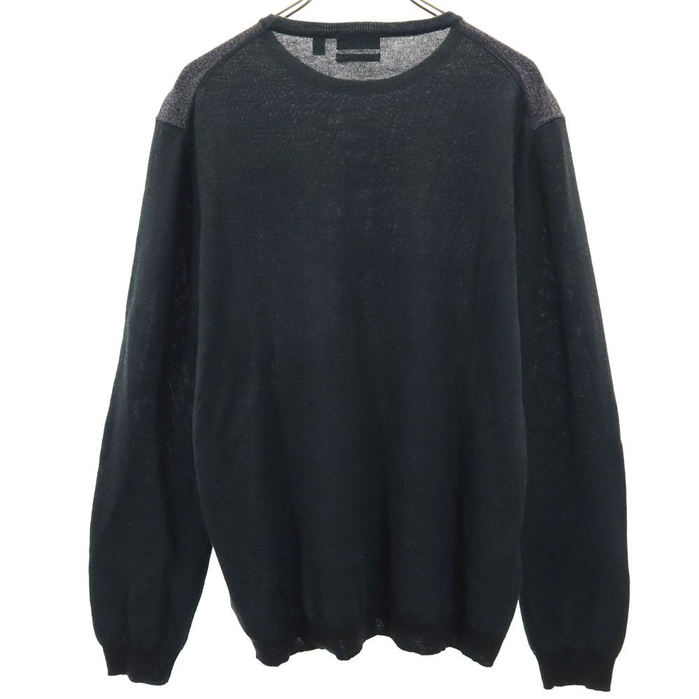 Calvin klein カルバンクライン ウールブレンド 長袖 セーター XL ブラック系 ニット メンズ
