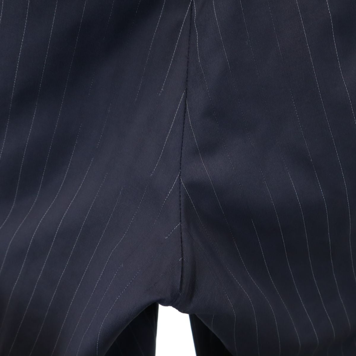 VISARUNO ビサルノ ウール ストライプ スーツ 上下 セットアップ 4-M ネイビー メンズ
