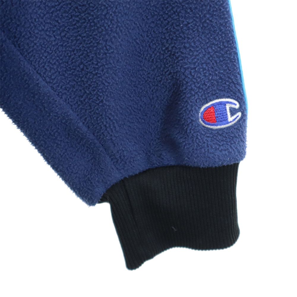 チャンピオン 両面プリント ボアジャケット 160cm ネイビー Champion キッズ