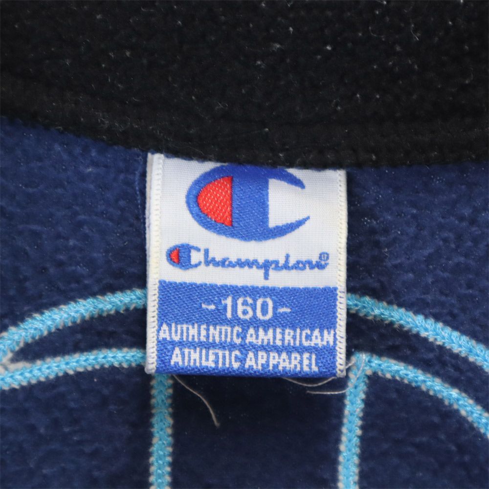 チャンピオン 両面プリント ボアジャケット 160cm ネイビー Champion キッズ