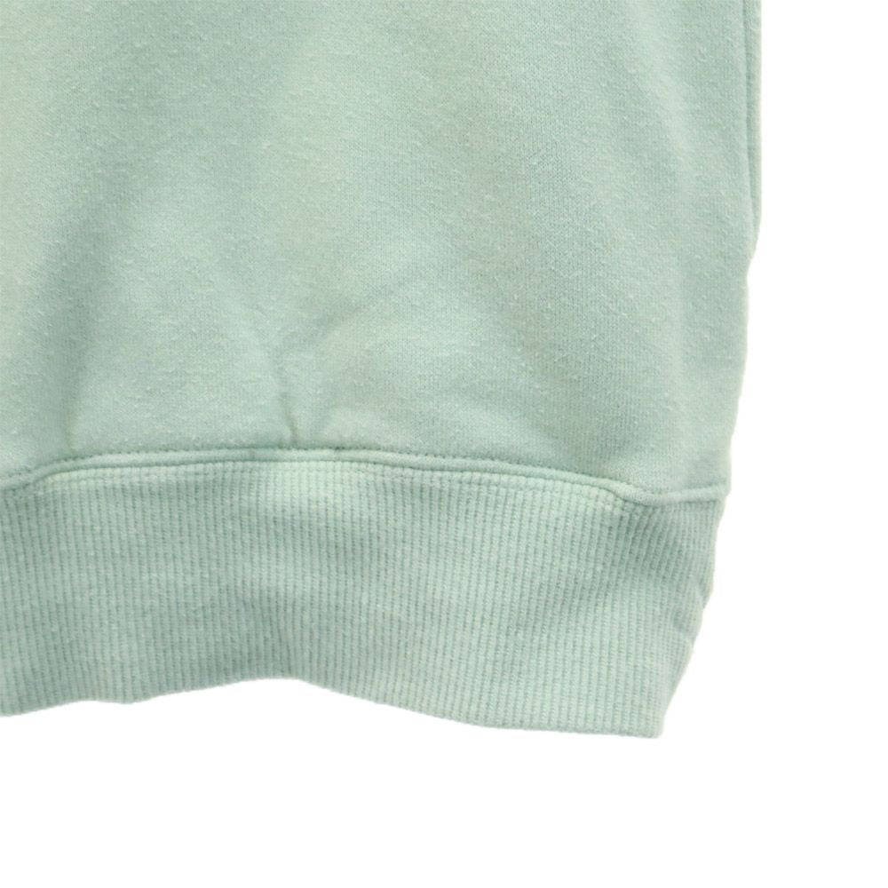 ハフ 日本製 長袖 ハーフジップ トレーナー S グリーン系 HUF スウェット 裏起毛 刺繍 プルオーバー メンズ