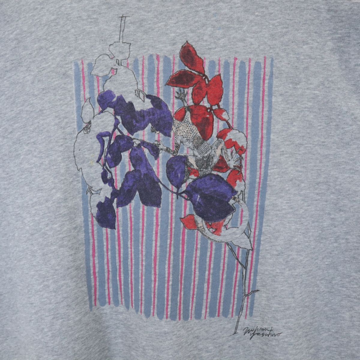 MIHARA YASUHIRO ミハラヤスヒロ × ブラウンズフォーカス コラボ プリント 長袖 トレーナー S グレー系 Bfocus スウェット メンズ