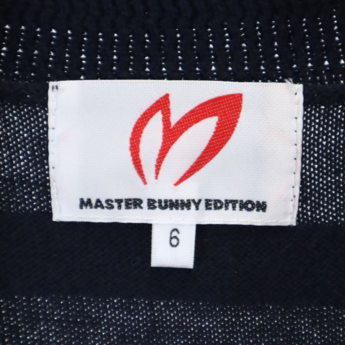 MASTER BUNNY EDITION マスターバニーエディション ノースリーブ ニットベスト 6 ネイビー メンズ