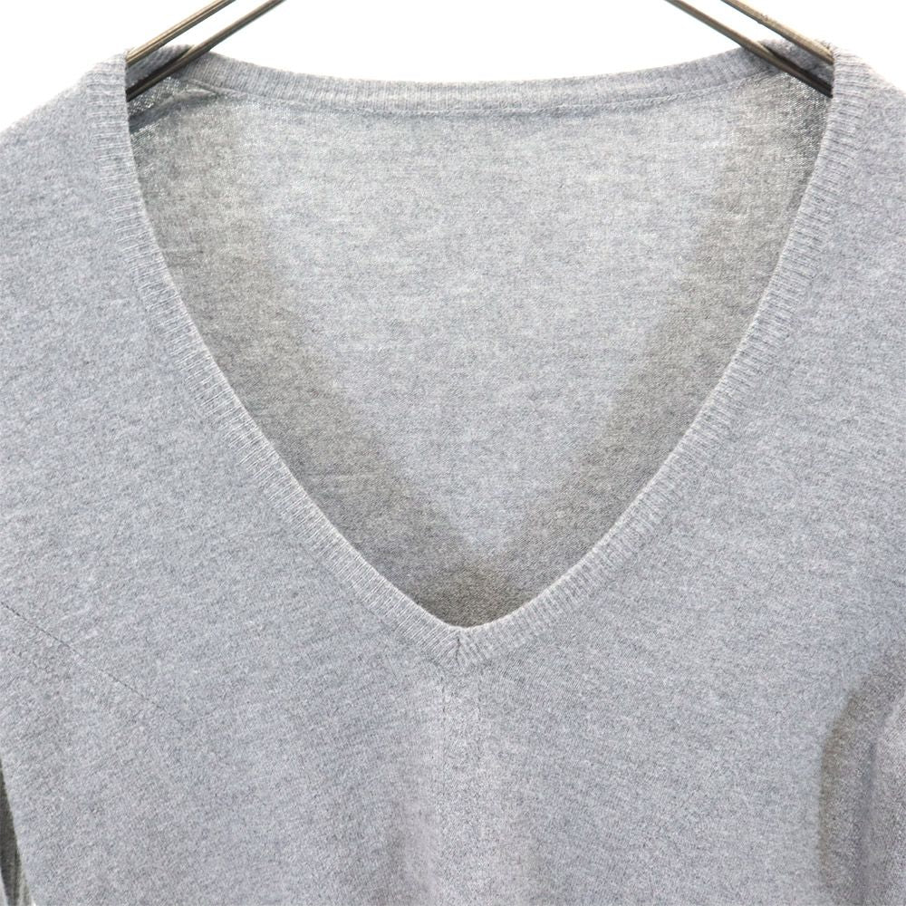 AEFFE アエッフェ 長袖 Vネック セーター 38 グレー系 ニット レディース
