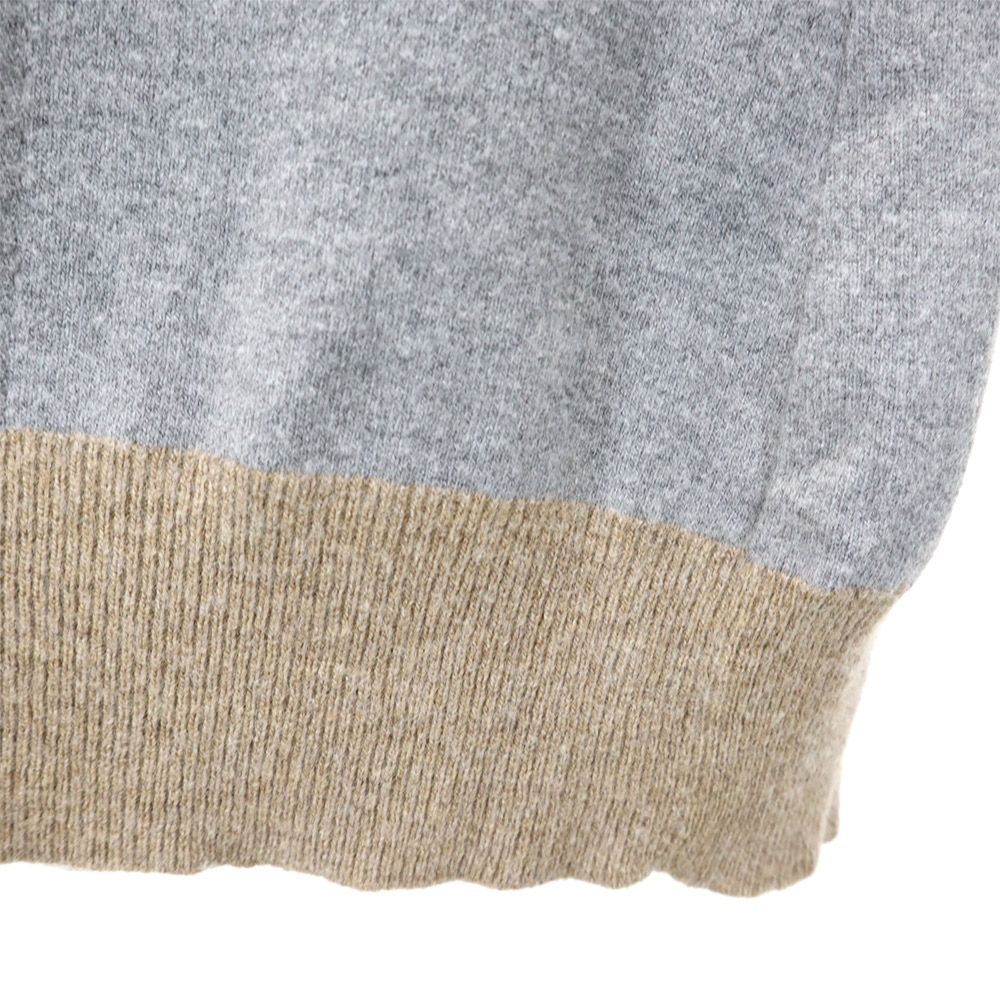 AEFFE アエッフェ 長袖 Vネック セーター 38 グレー系 ニット レディース