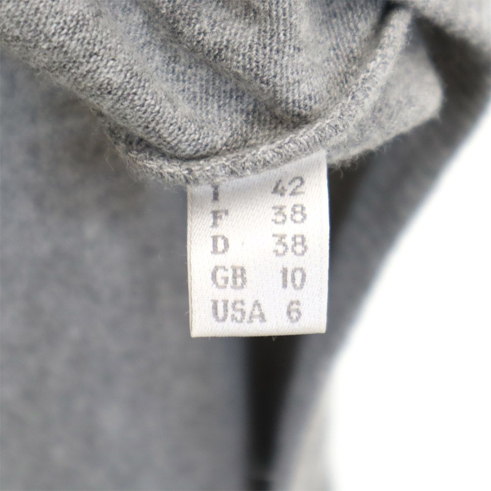 AEFFE アエッフェ 長袖 Vネック セーター 38 グレー系 ニット レディース