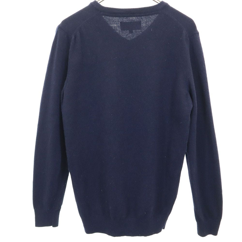 バブアー ウール 長袖 セーター M ネイビー Barbour ニット メンズ
