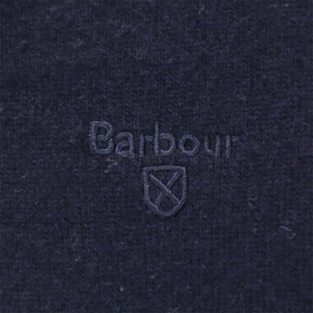 Barbour バブアー ウール 長袖 セーター M ネイビー ニット メンズ