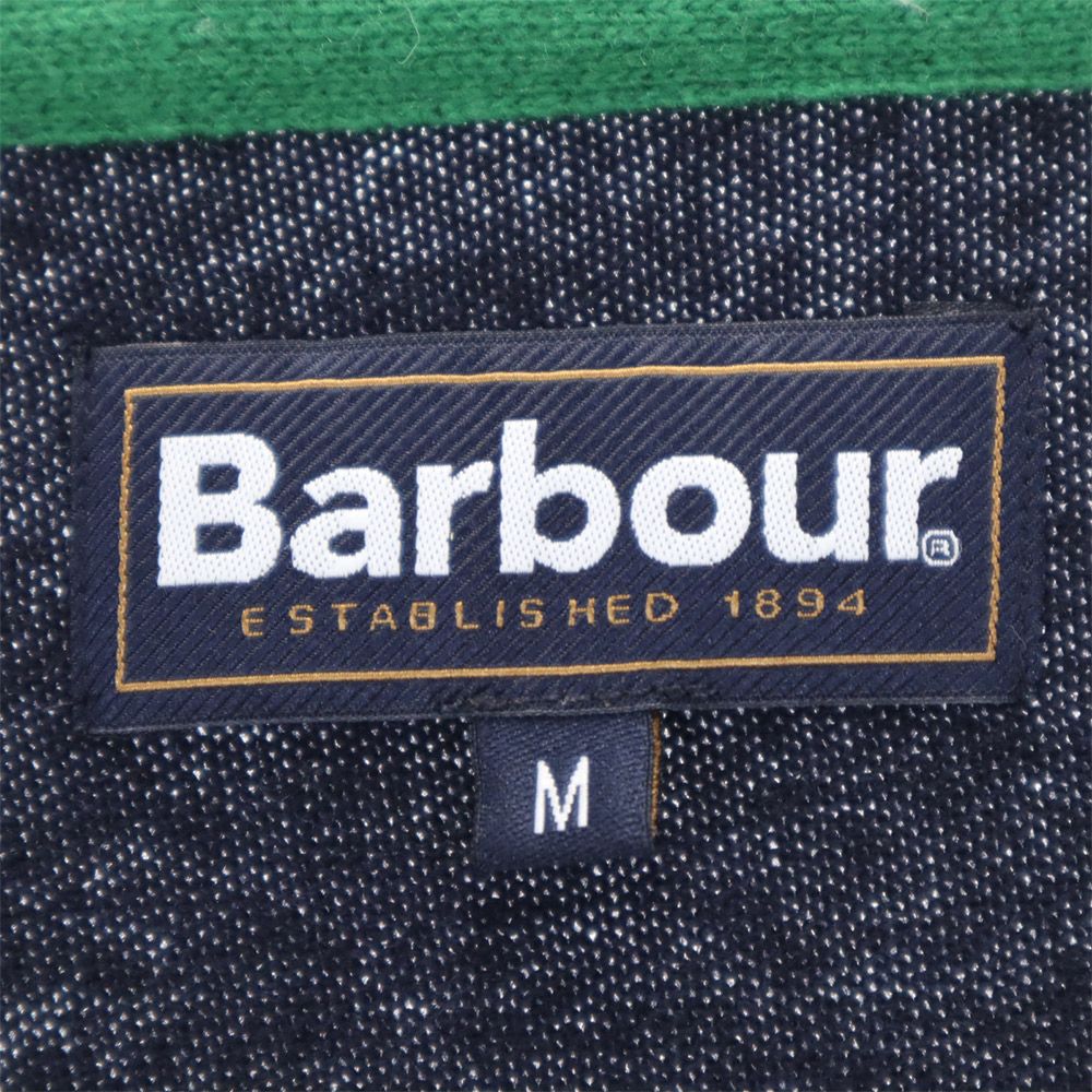 Barbour バブアー ウール 長袖 セーター M ネイビー ニット メンズ