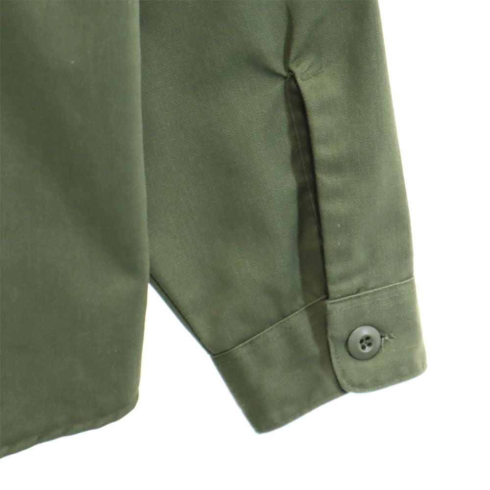 US ARMY アメリカ軍 ユーティリティシャツ 長袖 ミリタリーシャツ 15 1/2×33 グリーン メンズ