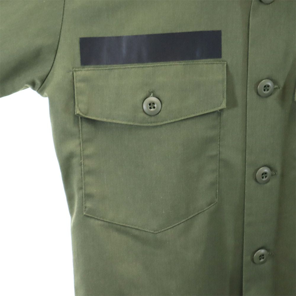 US ARMY アメリカ軍 ユーティリティシャツ 長袖 ミリタリーシャツ 15 1/2×33 グリーン メンズ