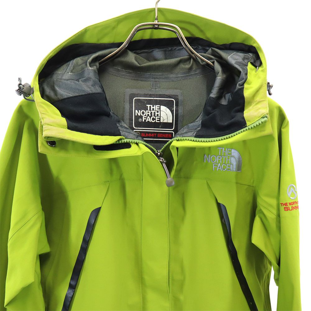 THE NORTH FACE ザノースフェイス NPW15601 ゴアテックス アウトドア ナイロン マウンテンパーカー M グリーン系 サミットシリーズ ゴアテックス フード レディース