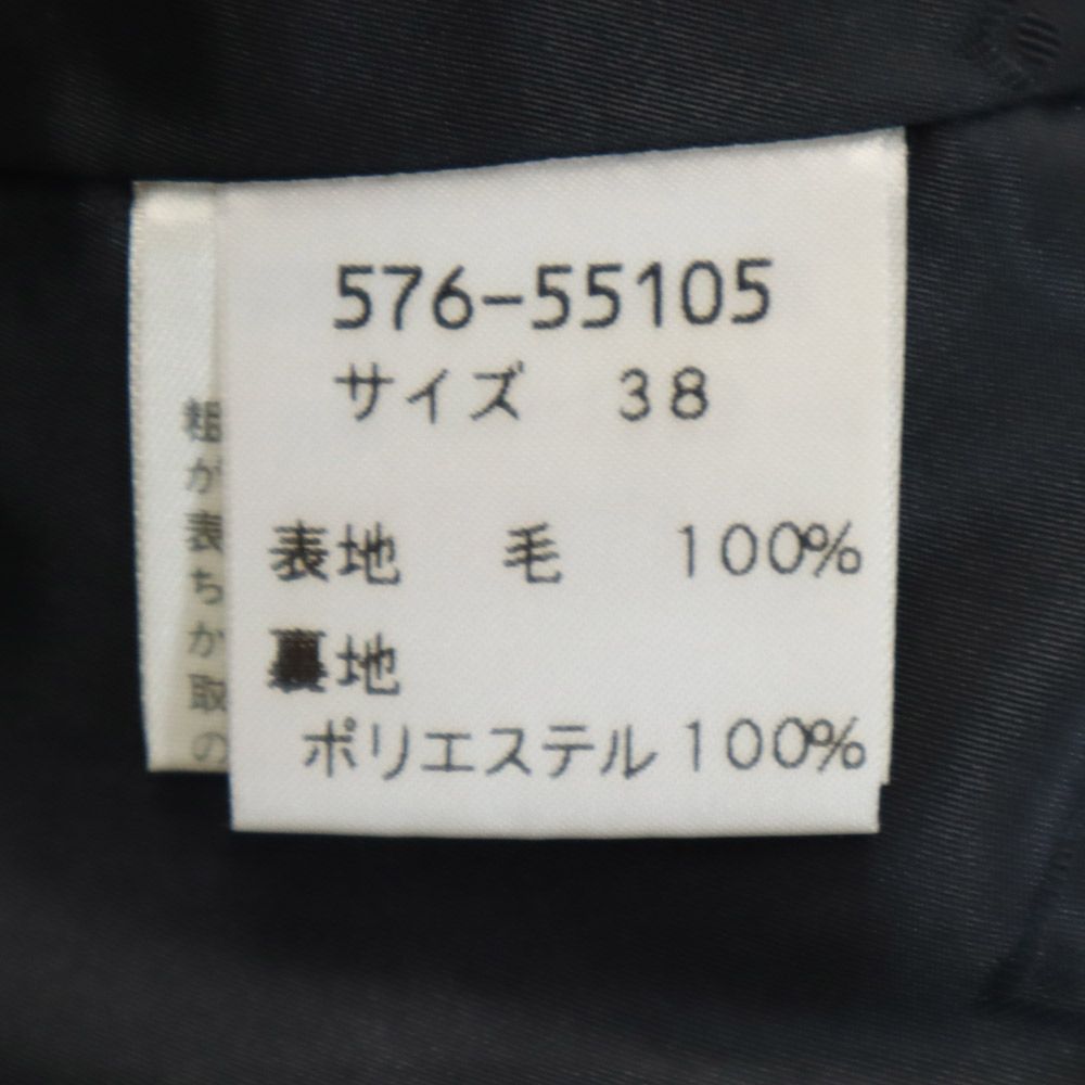 GIVENCHY ジバンシィ ウール チェック柄 スカートスーツ 上下 セットアップ 38 グレー系 レディース