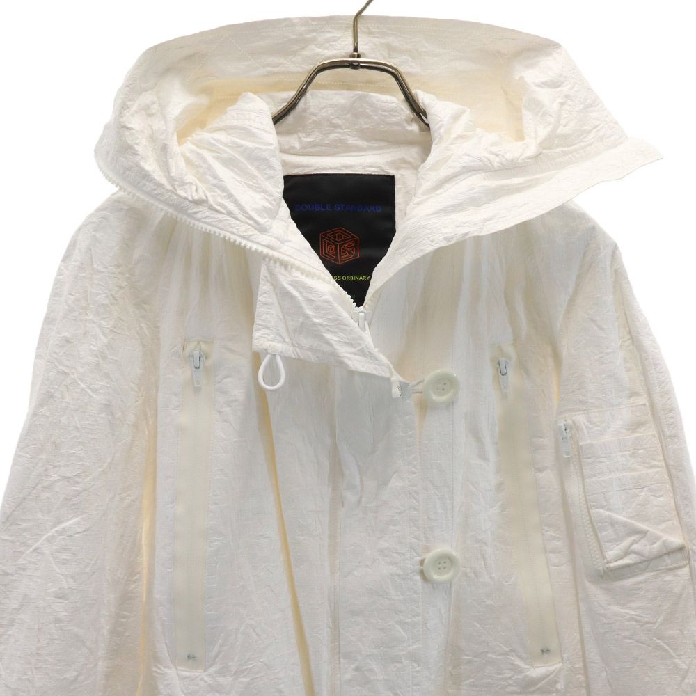 DOUBLE STANDARD CLOTHING ダブルスタンダードクロージング 日本製 コート F ホワイト フード レディース