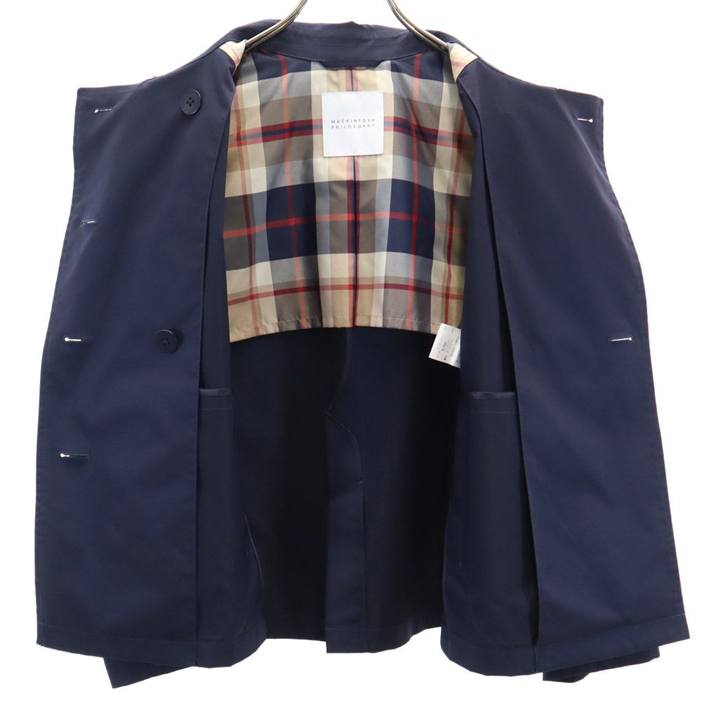 MACKINTOSH PHILOSOPHY マッキントッシュフィロソフィー ダブルボタン ジャケット 38 ネイビー レディース