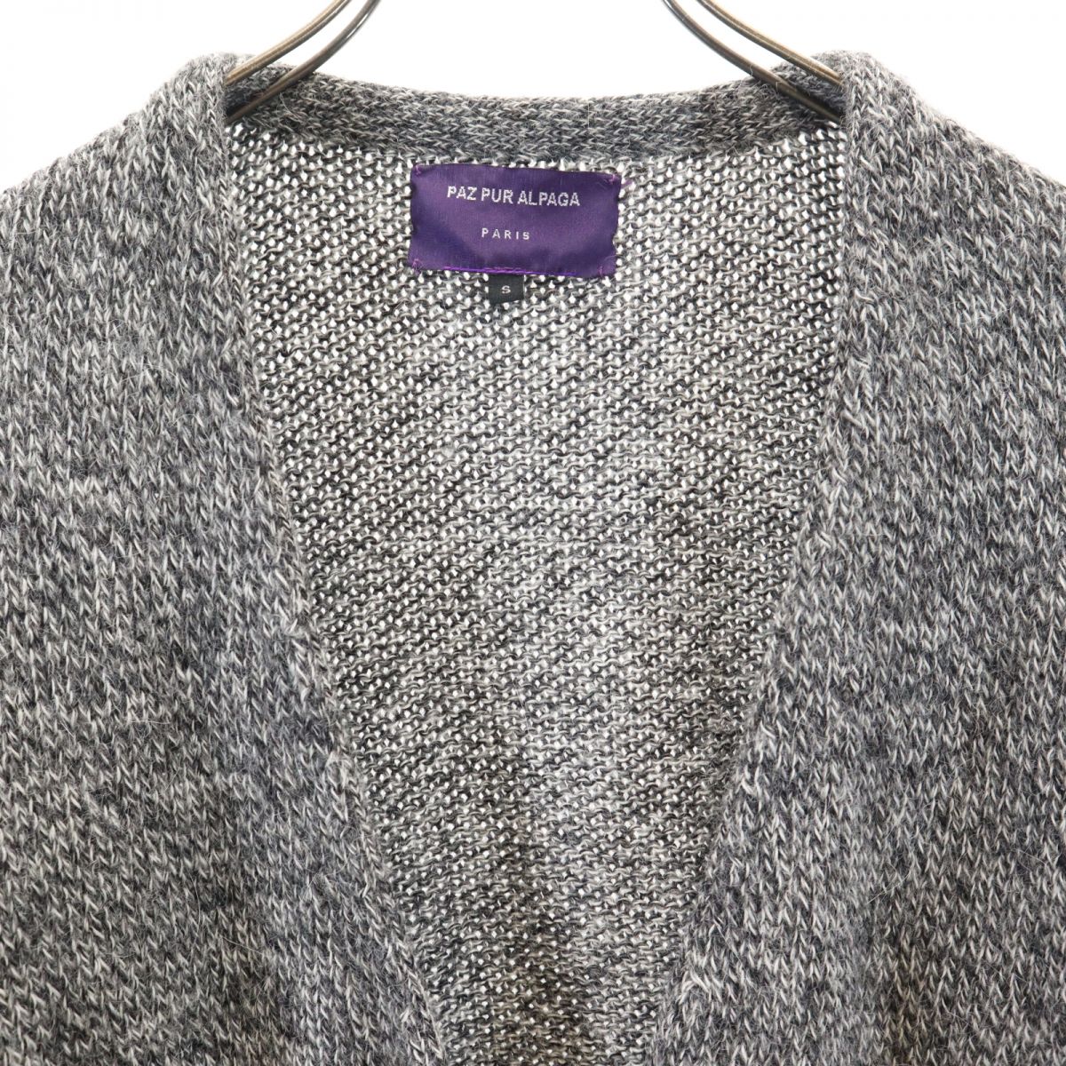PAZPURALPAGA 長袖 カーディガン S グレー系 ニット メンズ
