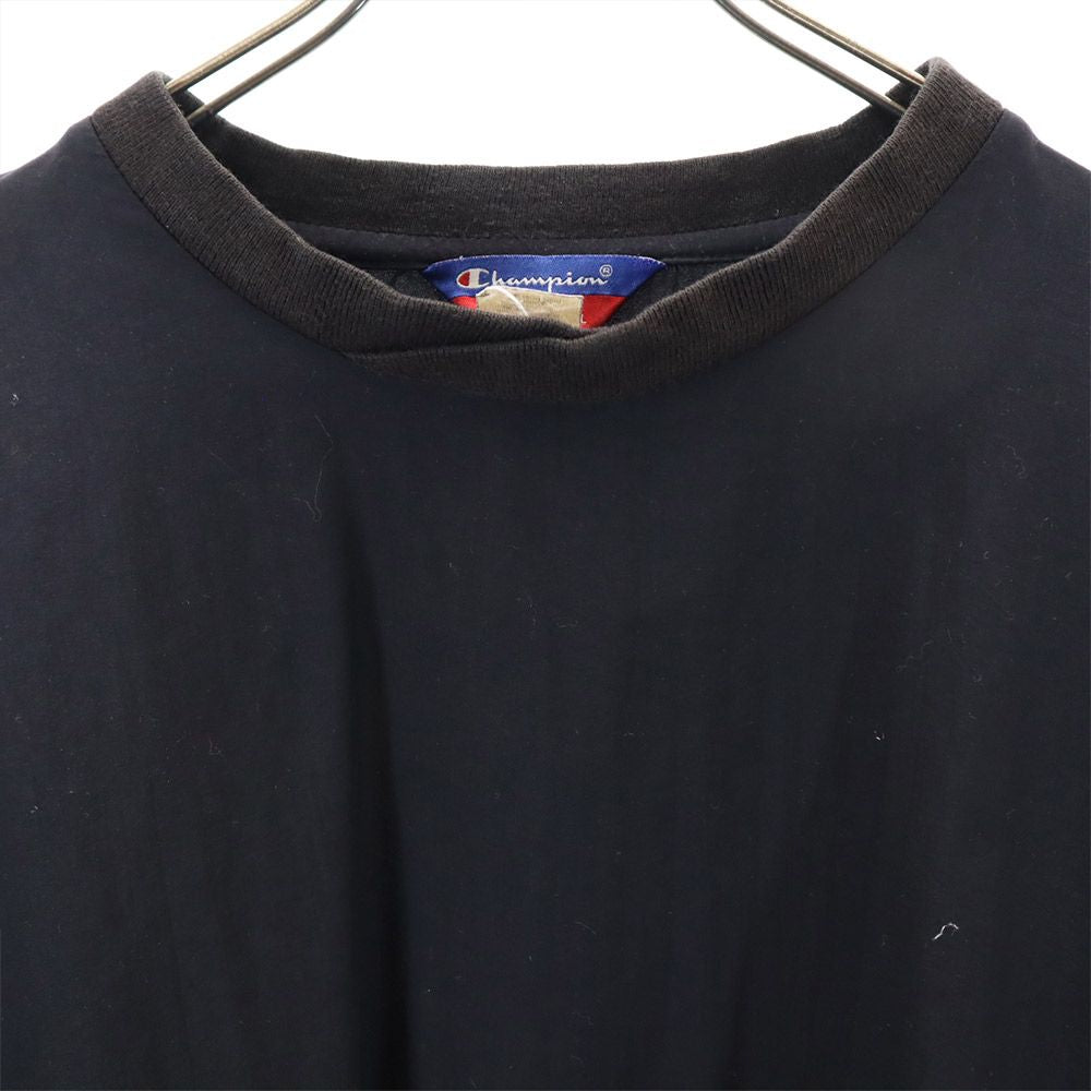 Champion チャンピオン 長袖 ビッグサイズ Tシャツ XXL ブラック系 ロンT メンズ