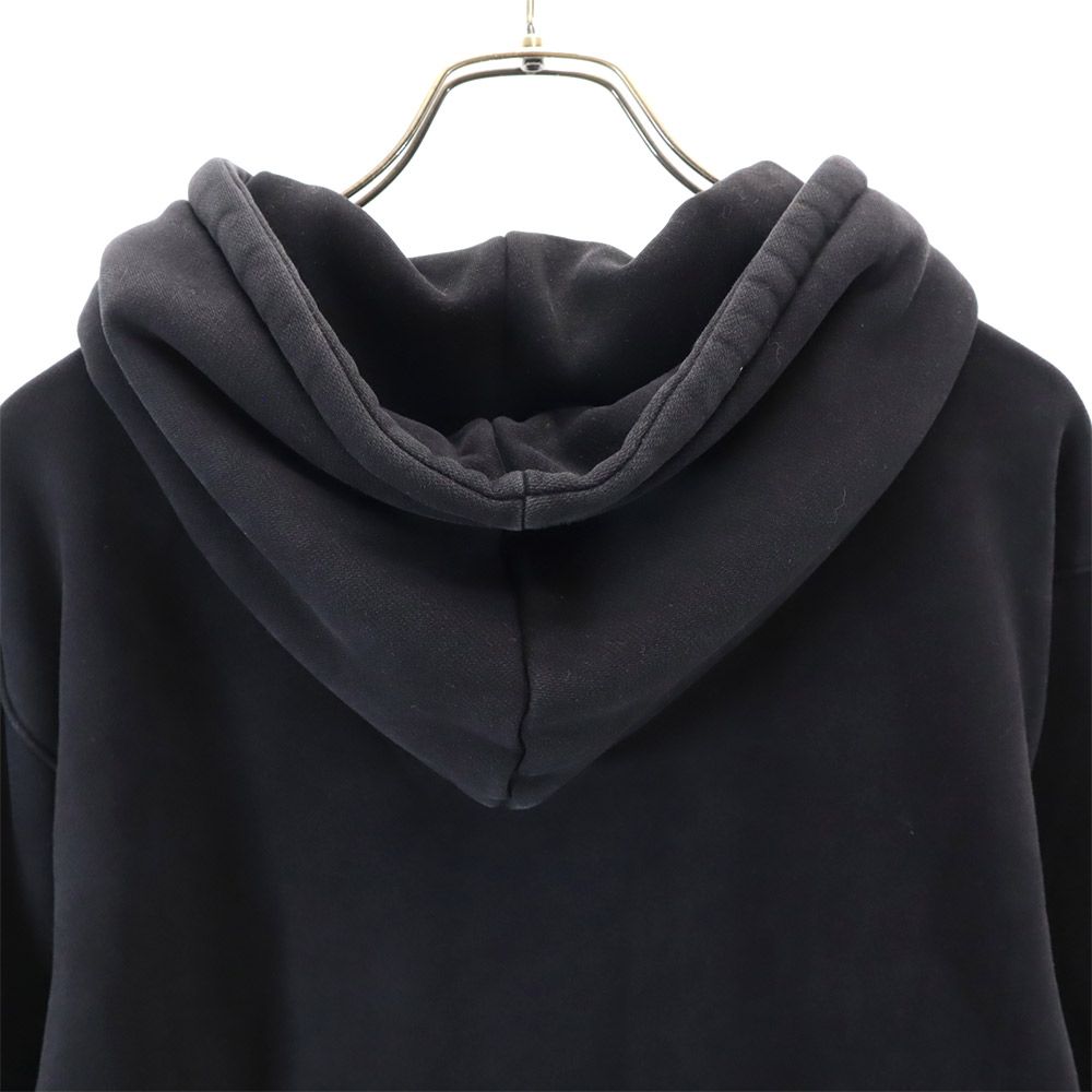 BLACK PYRAMID ブラックピラミッド 長袖 スウェットパーカー L ブラック プルオーバー ロゴ メンズ