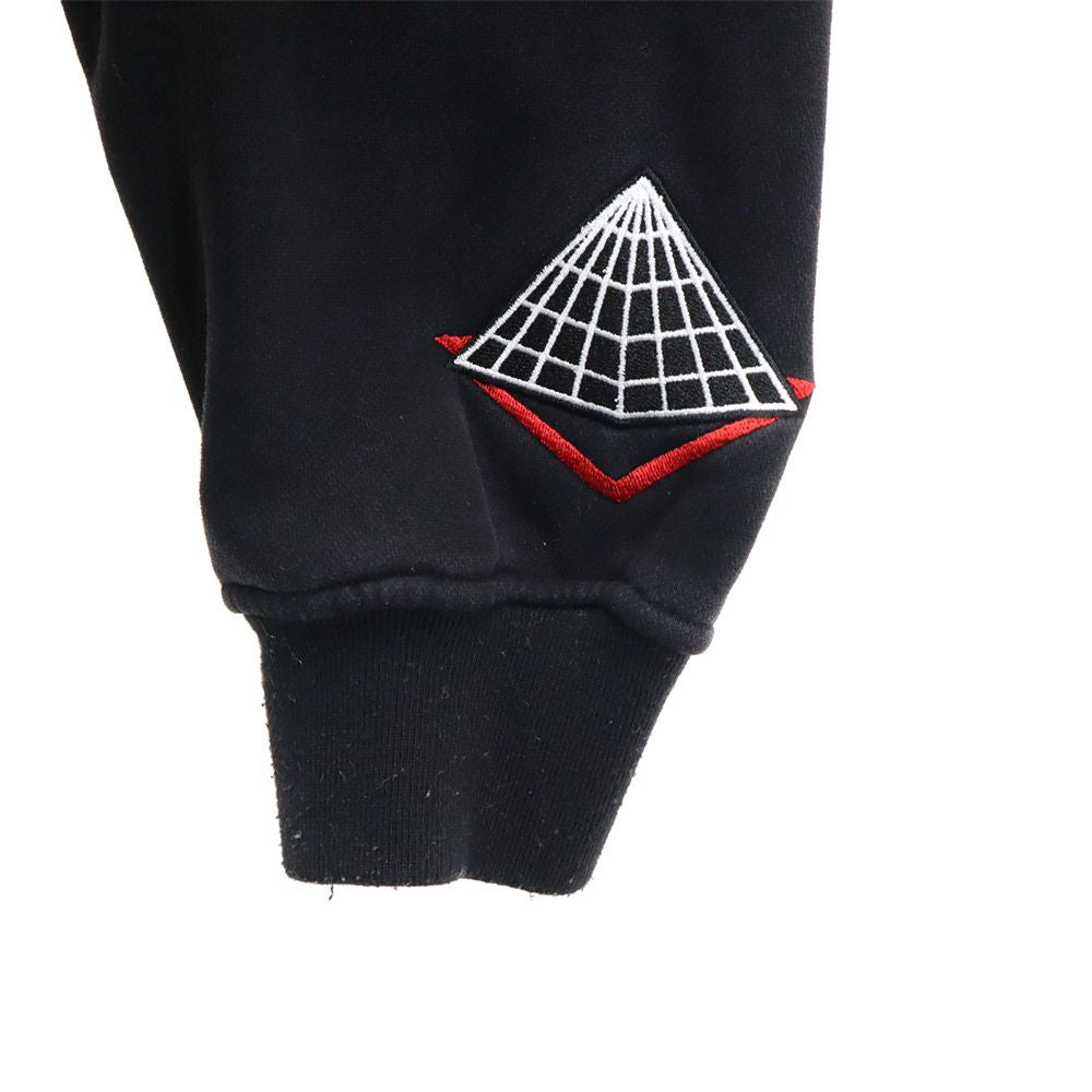BLACK PYRAMID ブラックピラミッド 長袖 スウェットパーカー L ブラック プルオーバー ロゴ メンズ