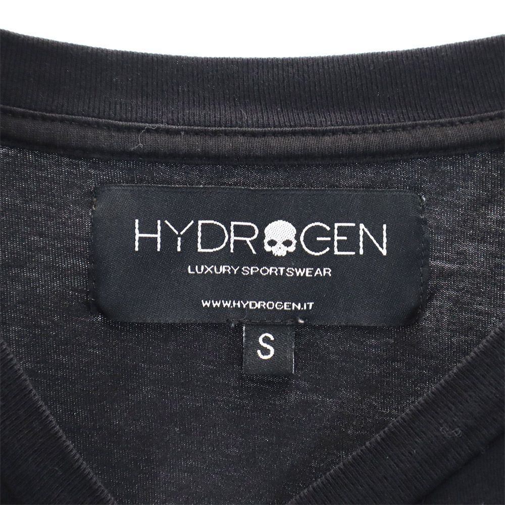 HYDROGEN ハイドロゲン 長袖 Tシャツ S ブラック ロンT メンズ