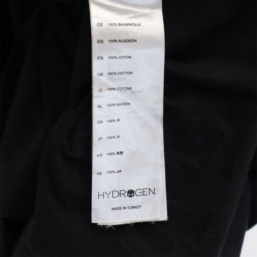 HYDROGEN ハイドロゲン 長袖 Tシャツ S ブラック ロンT メンズ