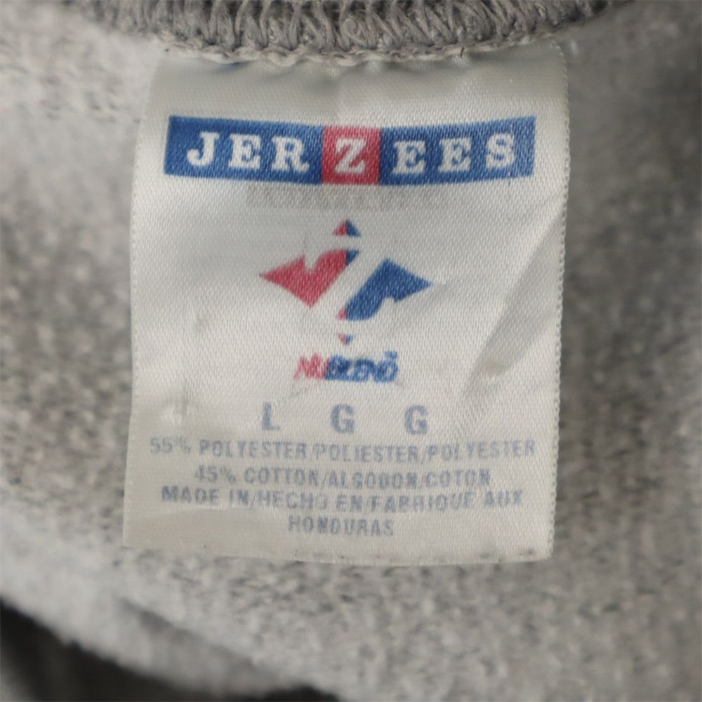 JERZEES ジャージーズ 長袖 トレーナー L グレー スウェット 裏起毛 刺繍 メンズ