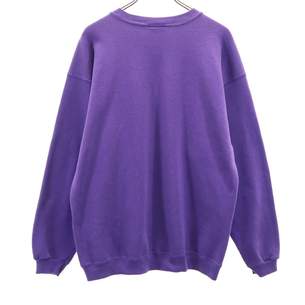 Hanes ヘインズ 90s USA製 オールド 長袖 トレーナー L パープル スウェット メンズ