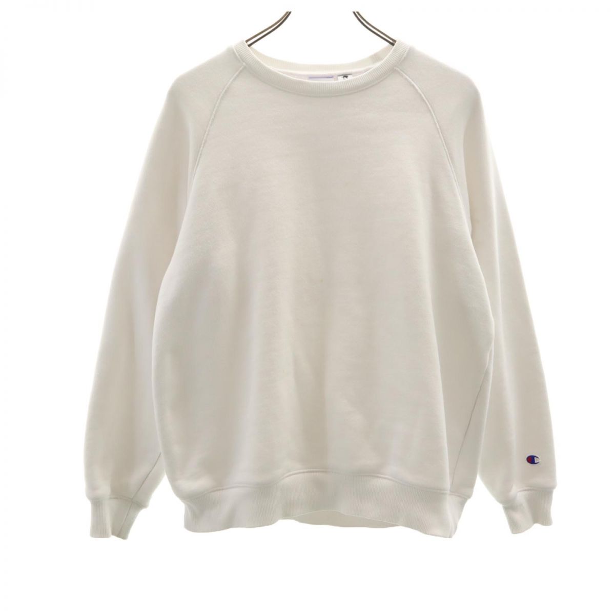 チャンピオン 長袖 スウェット トレーナー M ホワイト Champion 裏起毛 メンズ