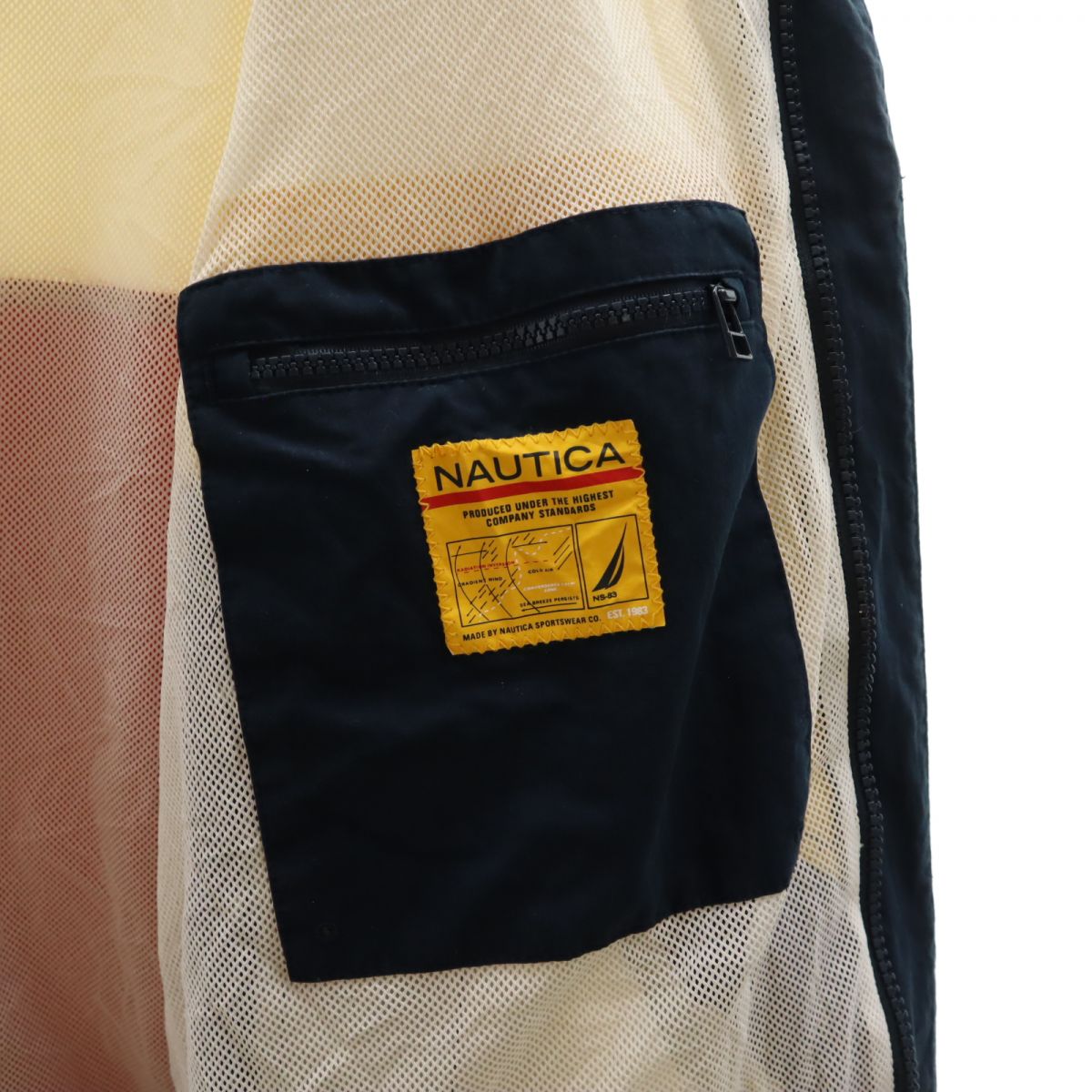 NAUTICA ノーティカ 00s セーリング 長袖 ジップジャケット XL ホワイト系 オールド ヴィンテージ メンズ