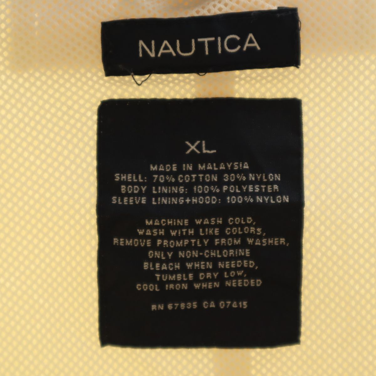 NAUTICA ノーティカ 00s セーリング 長袖 ジップジャケット XL ホワイト系 オールド ヴィンテージ メンズ