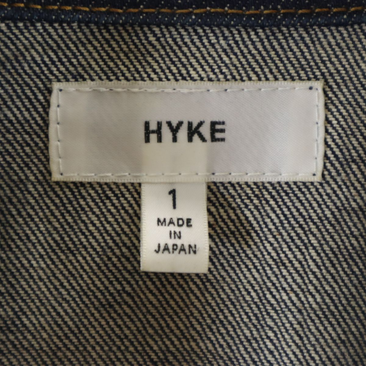 HYKE ハイク 日本製 デニムジャケット 1 ジージャン レディース