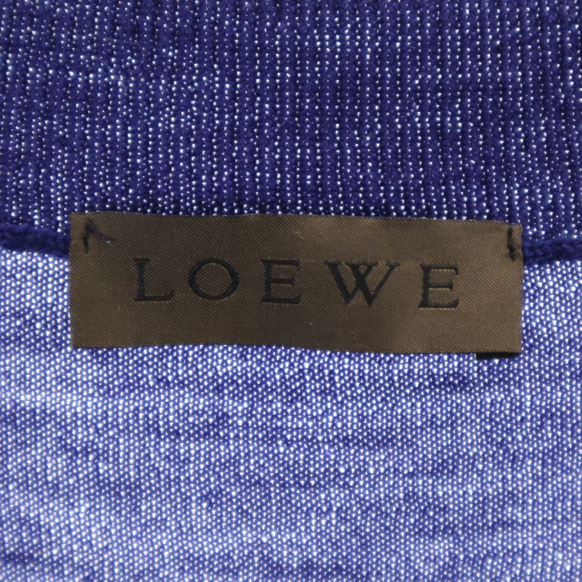 LOEWE ロエベ 半袖 ウール セーター M ブルー ニット レディース