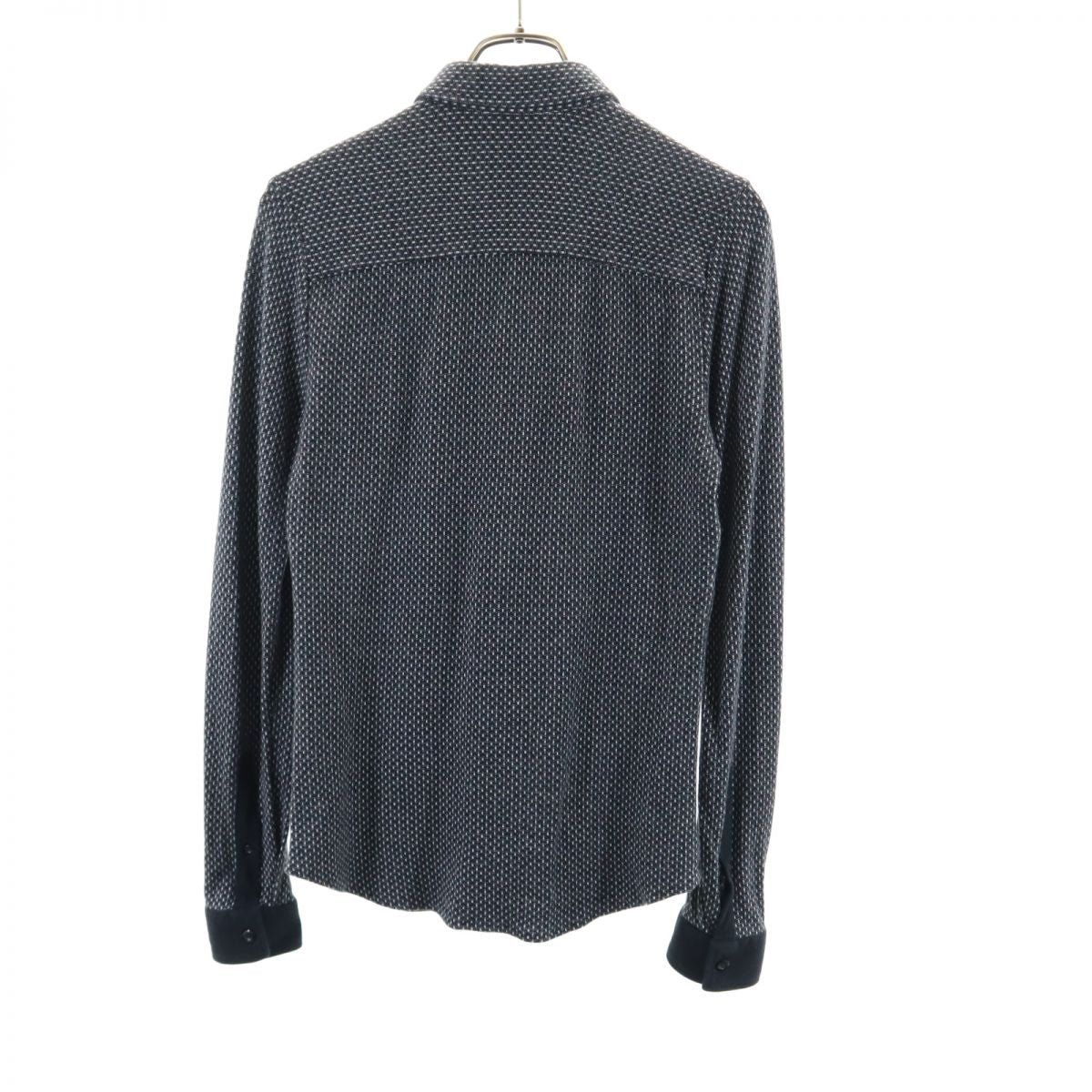 Emporio Armani エンポリオアルマーニ 長袖 ニット シャツ S ブラック メンズ