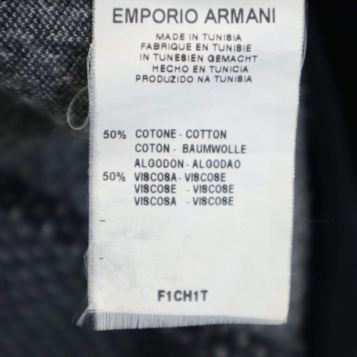 Emporio Armani エンポリオアルマーニ 長袖 ニット シャツ S ブラック メンズ