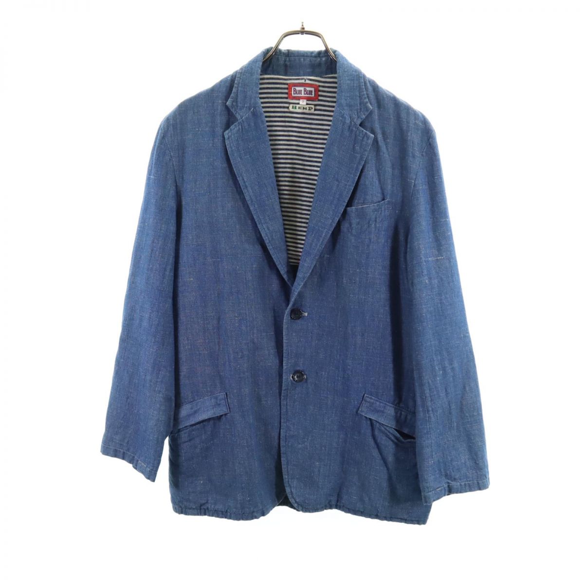 BLUE BLUE ブルーブルー 長袖 デニム テーラードジャケット 2 ブルー系 メンズ
