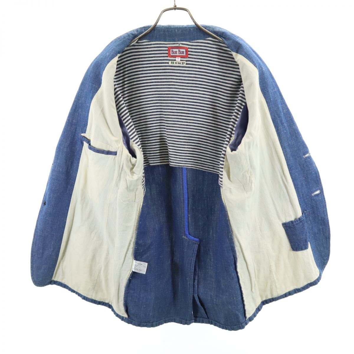BLUE BLUE ブルーブルー 長袖 デニム テーラードジャケット 2 ブルー系 メンズ