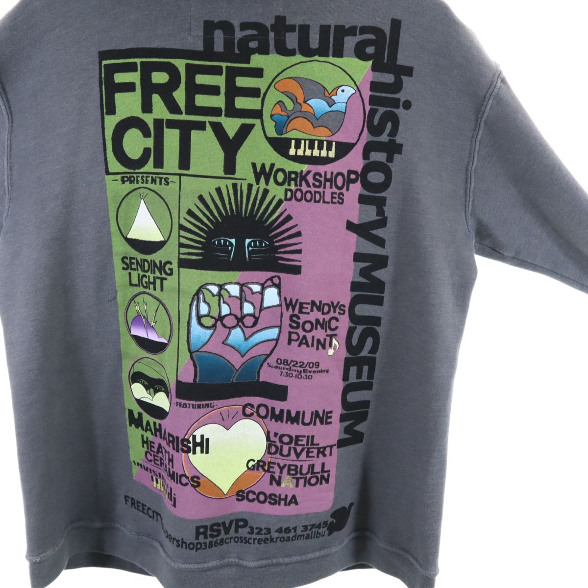 BIG BIGGER BIGGEST USA製 長袖 ジップパーカー 3 グレー系 裏起毛 メンズ