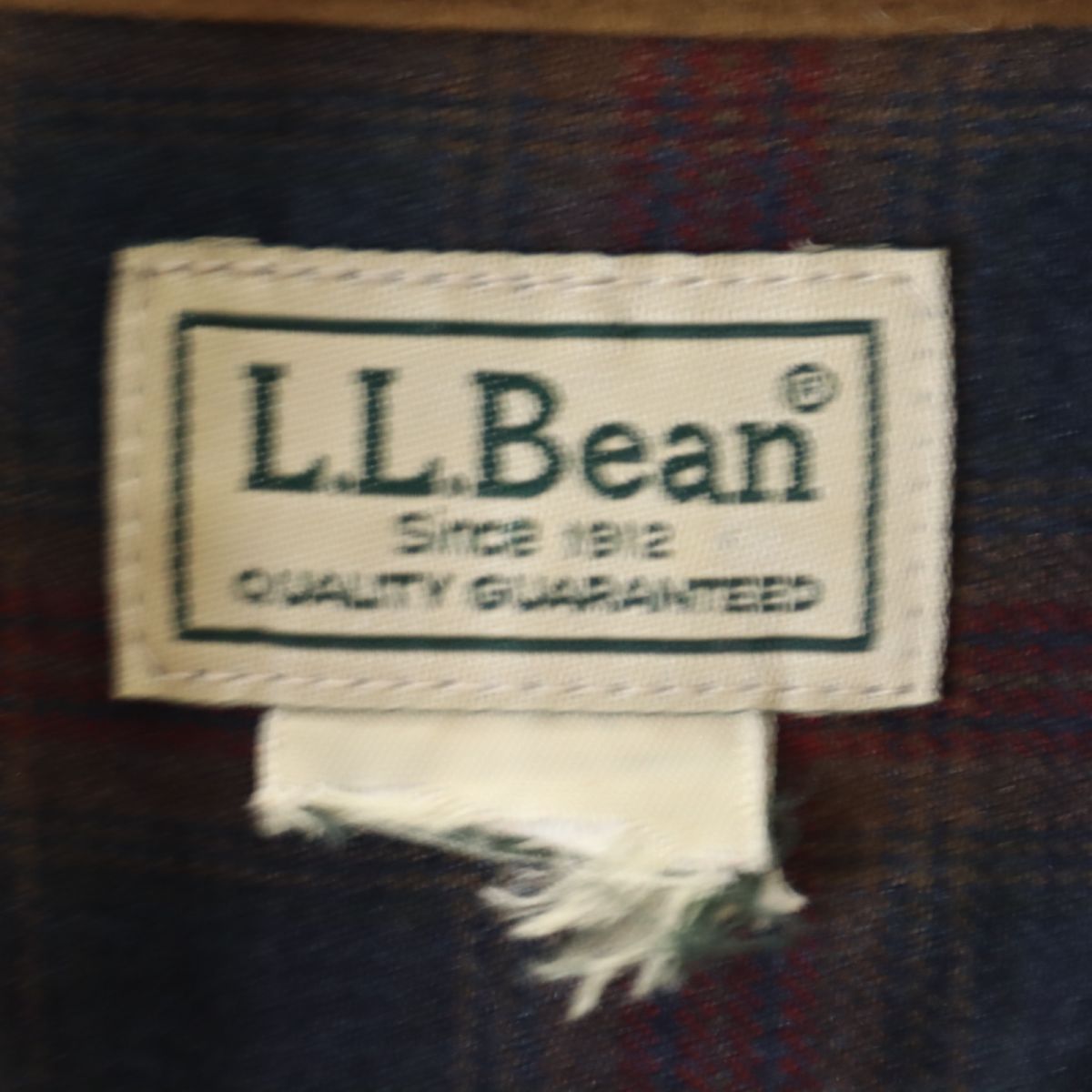 L.L.Bean エルエルビーン 90s チェック柄 長袖 ボタンダウンシャツ ネイビー系 オールド ヴィンテージ メンズ