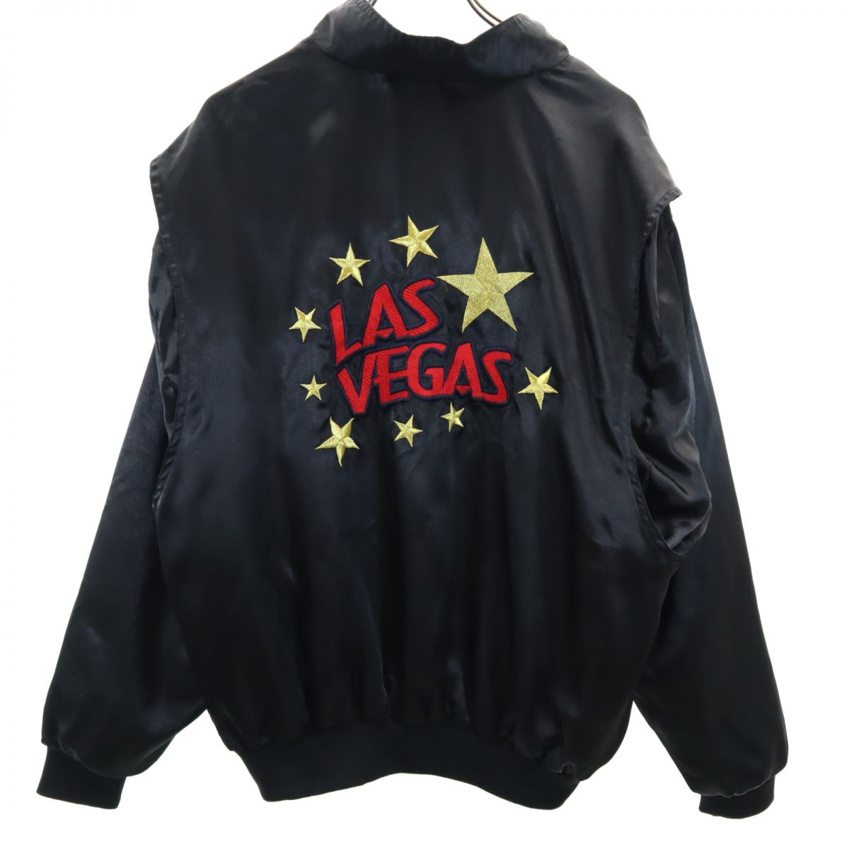 VEGASBLUES ベガスブルース バック刺繍 ナイロンジャケット XL 黒 メンズ