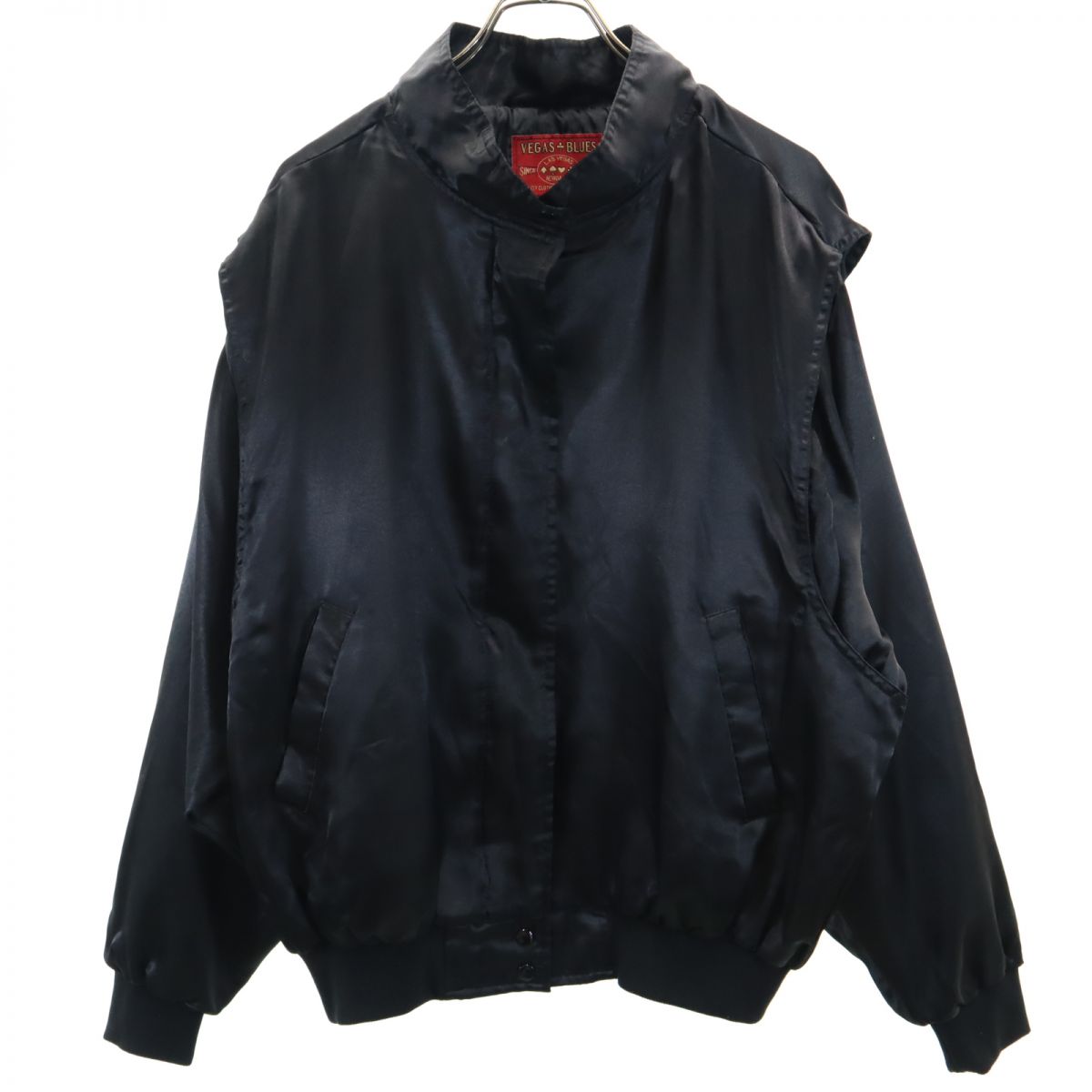 VEGASBLUES ベガスブルース バック刺繍 ナイロンジャケット XL 黒 メンズ