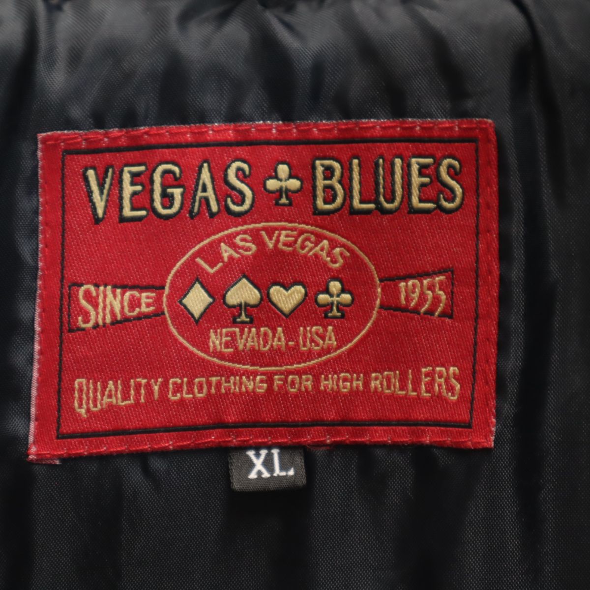 VEGASBLUES ベガスブルース バック刺繍 ナイロンジャケット XL 黒 メンズ