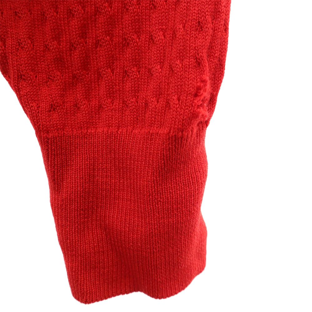 Christian Dior SPORTS クリスチャンディオール スポーツ 90s 長袖 ウール Vネック セーター M レッド オールド ヴィンテージ レディース